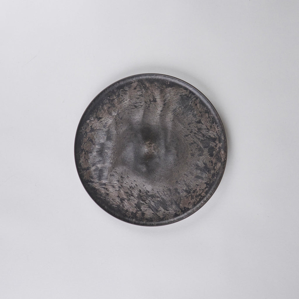 Wave Plate Black Cedar Bark, 22 cm