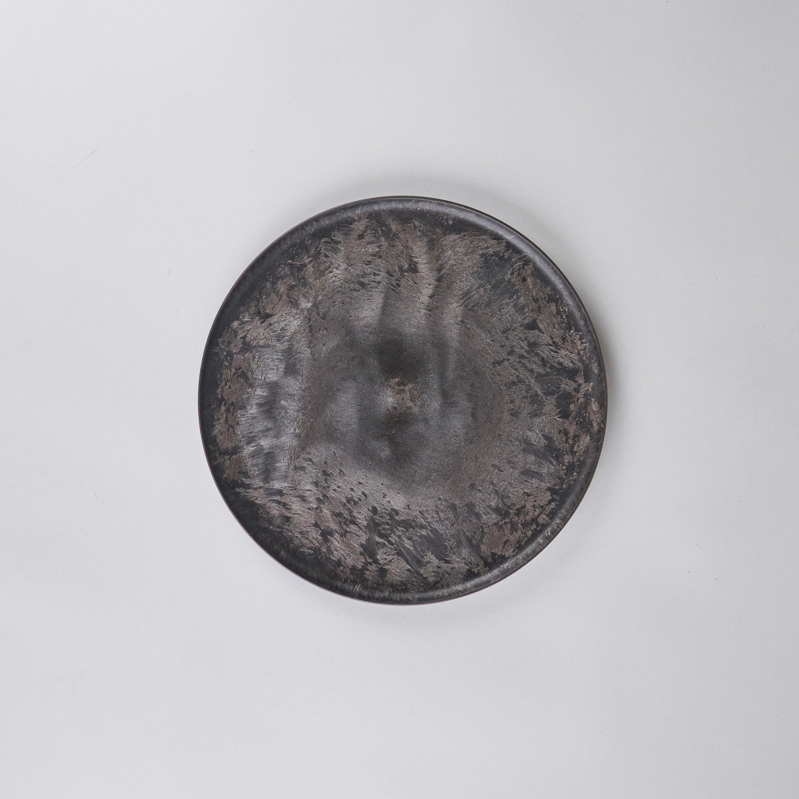 Wave Plate Black Cedar Bark, 22 cm