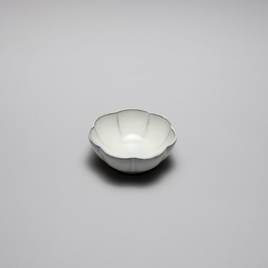 Ribbed Bowl, White, 13cm x 13cm x H5cm