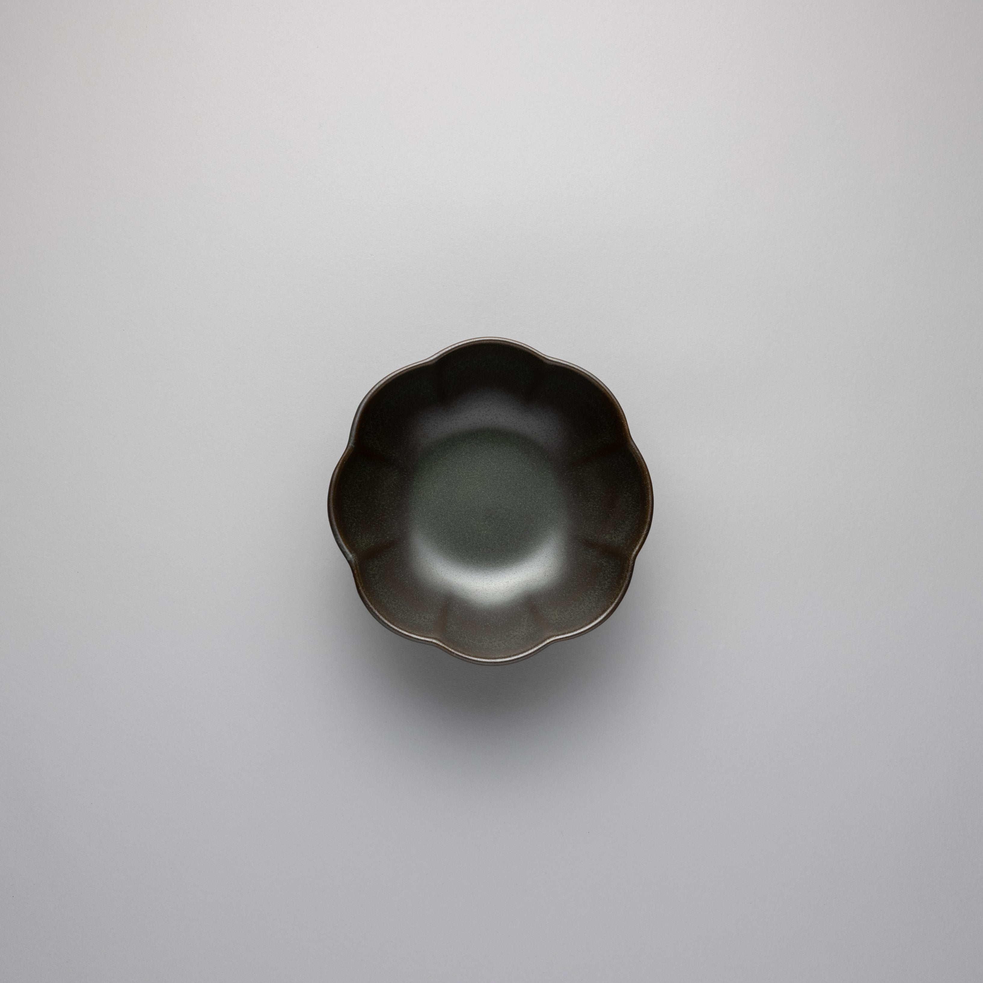 Ribbed Bowl, Green, 15cm x 15cm x H6cm