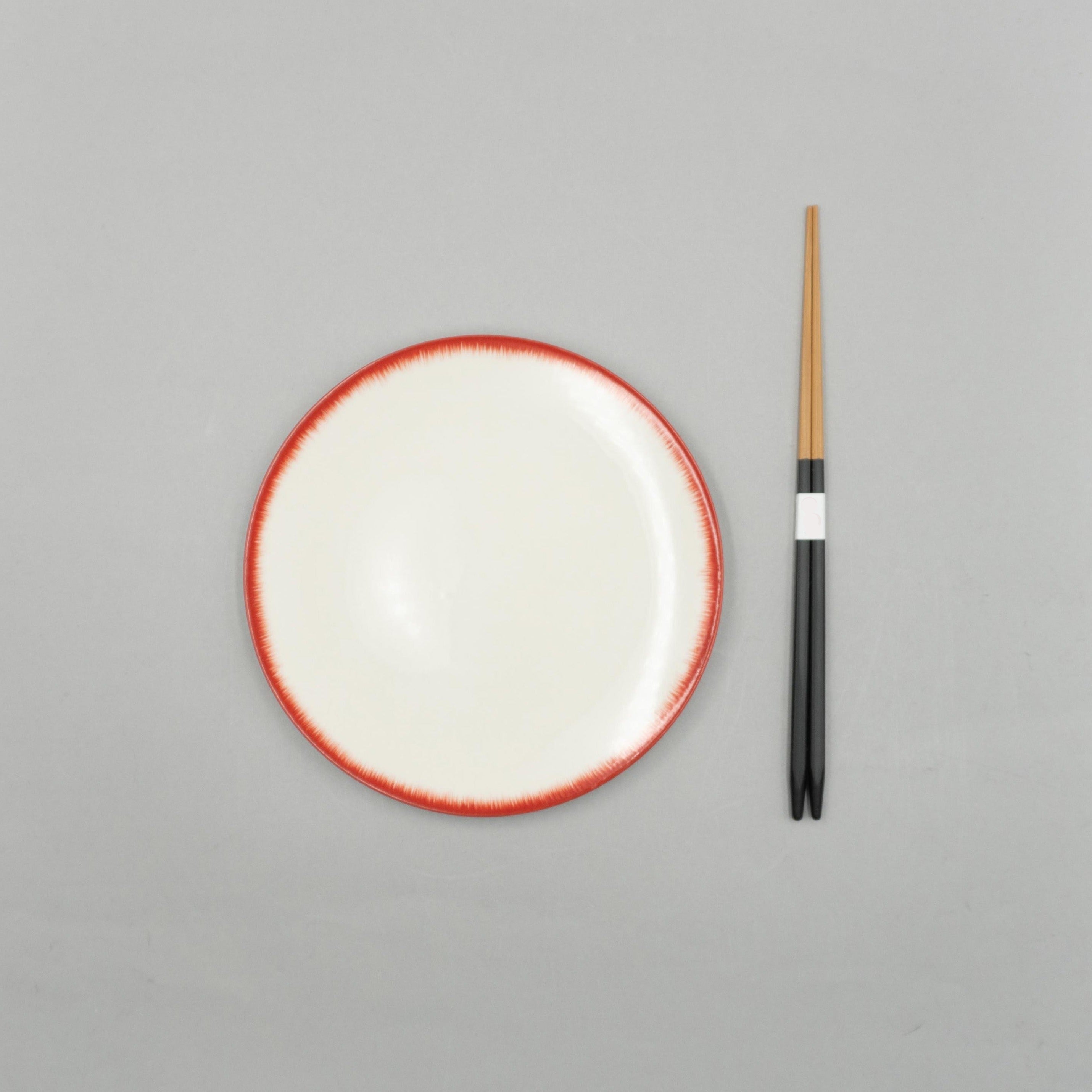 Dinner Plate, 17.5cm, Dé Off-White/Red VAR 2