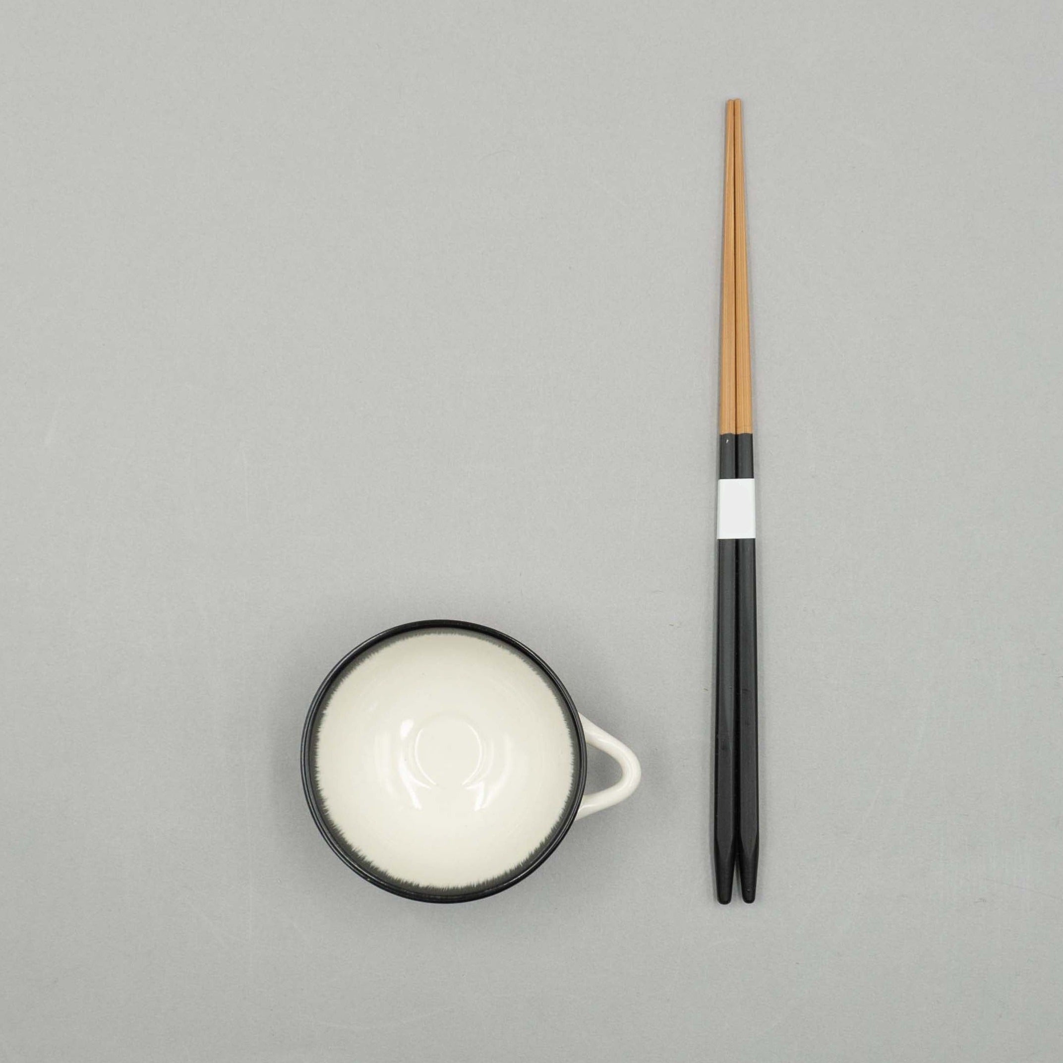 Espresso Cup, 8cl, Off White/Black, Var A