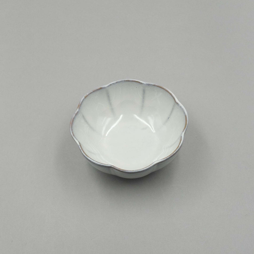 Ribbed Bowl, White, 15cm x 15cm x 6cm