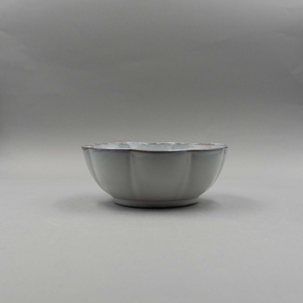 Ribbed Bowl, White, 15cm x 15cm x 6cm