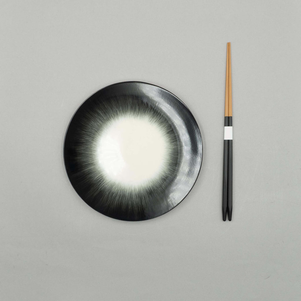 Plate, 17.5cm, Dé Off-White/Black VAR 5