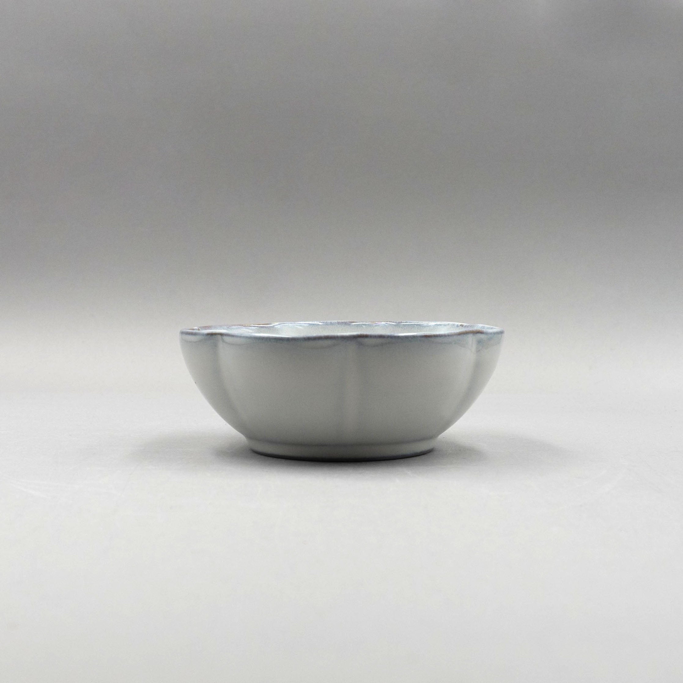 Ribbed Bowl, White, 13cm x 13cm x H5cm